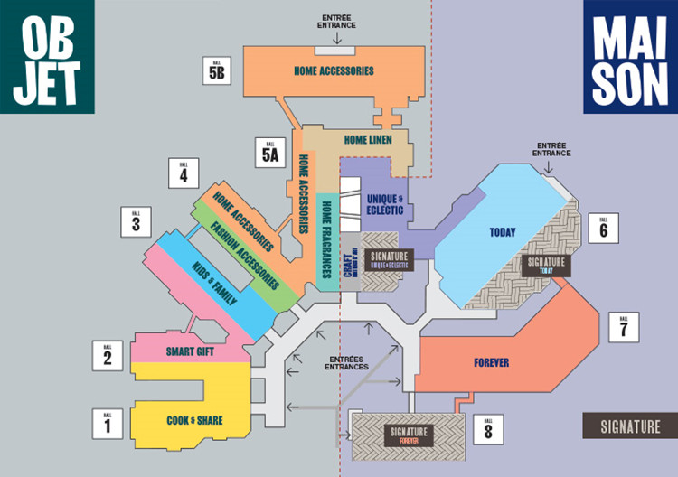 hall plan of MAISON & OBJET