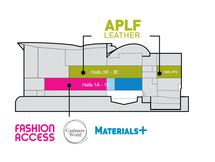 香港亚太皮革展·展馆分布图